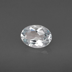 0,95 ctw natürlicher blauer Aquamarin, Oval Schliff, VVS-VS