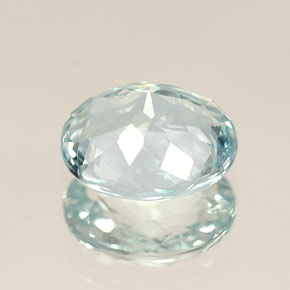 0,76 ctw natürlicher blauer Aquamarin, Oval Schliff, VS