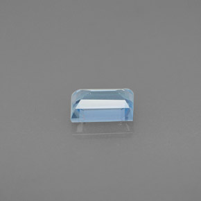 0,55 ctw natürlicher blauer Aquamarin, Baguette, VS