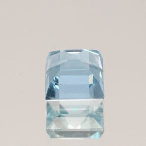 0,61 ctw natürlicher blauer Aquamarin, Quadrat, VS