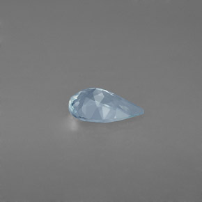 0,59 ctw natürlicher blauer Aquamarin, Birnenform, VVS