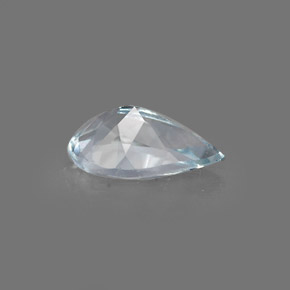0,68 ctw natürlicher blauer Aquamarin, Birnenform, VVS-VS