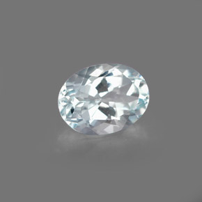 1,27 ctw natürlicher blauer Aquamarin, Oval Schliff, VVS