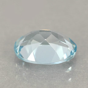 1,04 ctw natürlicher blauer Aquamarin, Oval Schliff, VVS