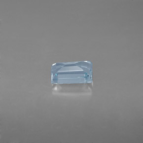 0,56 ctw natürlicher blauer Aquamarin, Baguette, VVS-VS
