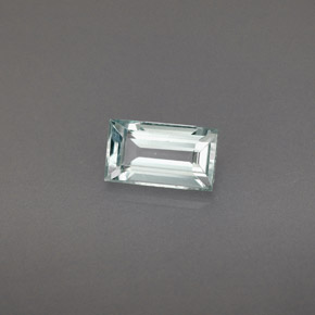 0,66 ctw natürlicher blauer Aquamarin, Baguette, VS