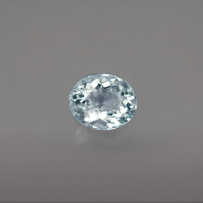 0,61 ctw natürlicher blauer Aquamarin, Oval Schliff, VS