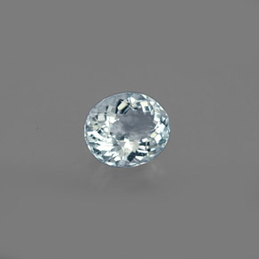 0,61 ctw natürlicher blauer Aquamarin, Oval Schliff, VS