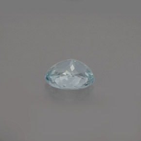 0,61 ctw natürlicher blauer Aquamarin, Oval Schliff, VS
