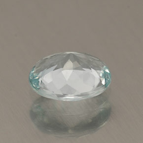 0,60 ctw natürlicher blauer Aquamarin, Oval Schliff, VVS-VS