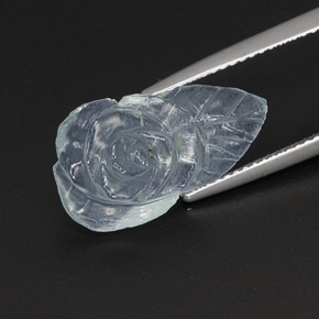 5,65 ctw natürlicher blauer Aquamarin, Fantasieschliff, Transparent