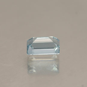 0,30 ctw natürlicher blauer Aquamarin, Baguette, VVS
