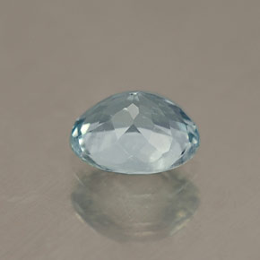 0,69 ctw natürlicher blauer Aquamarin, Oval Schliff, VVS-VS
