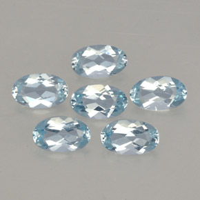  ct natürliche blauer Aquamarin-Edelsteine, Oval Schliff, VVS-VS