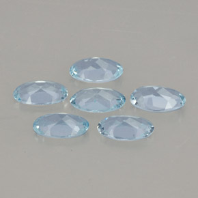  ct natürliche blauer Aquamarin-Edelsteine, Oval Schliff, VVS-VS