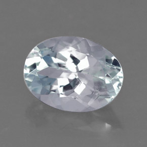 1,08 ctw natürlicher blauer Aquamarin, Oval Schliff, VVS