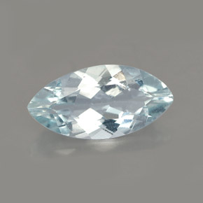 1,50 ctw natürlicher blauer Aquamarin, Marquise, VVS-VS