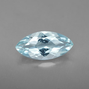 1,55 ctw natürlicher blauer Aquamarin, Marquise, VVS-VS