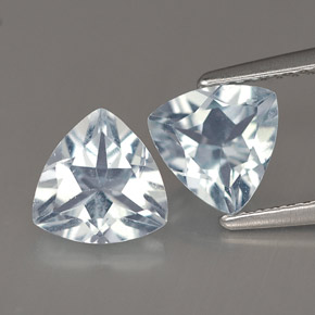  ct natürliche blauer Aquamarin-Edelsteine, Trillion, VVS