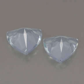  ct natürliche blauer Aquamarin-Edelsteine, Trillion, VVS