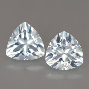  ct natürliche blauer Aquamarin-Edelsteine, Trillion, VVS-VS