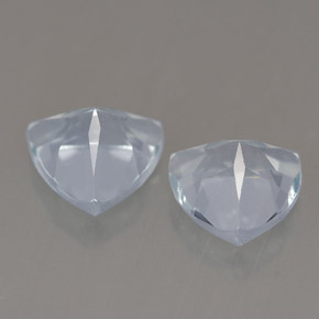  ct natürliche blauer Aquamarin-Edelsteine, Trillion, VVS-VS