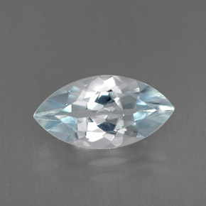 0,96 ctw natürlicher blauer Aquamarin, Marquise, IF