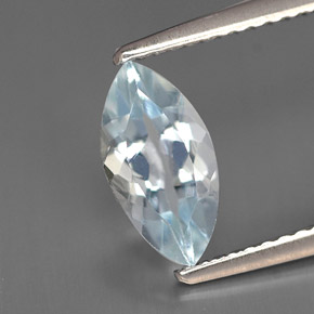 0,96 ctw natürlicher blauer Aquamarin, Marquise, IF