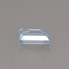 0,43 ctw natürlicher blauer Aquamarin, Baguette, VS