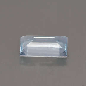 0,63 ctw natürlicher blauer Aquamarin, Baguette, VS
