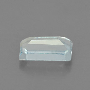 0,62 ctw natürlicher blauer Aquamarin, Baguette, VS-SI