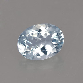 1,12 ctw natürlicher blauer Aquamarin, Oval Schliff, VVS