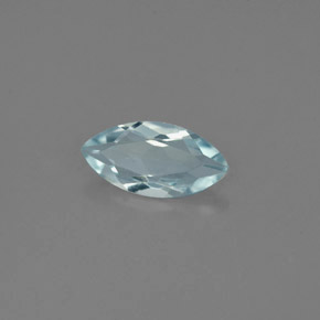 0,82 ctw natürlicher blauer Aquamarin, Marquise, VVS-VS