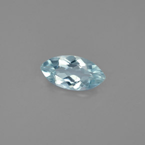 0,94 ctw natürlicher blauer Aquamarin, Marquise, VS