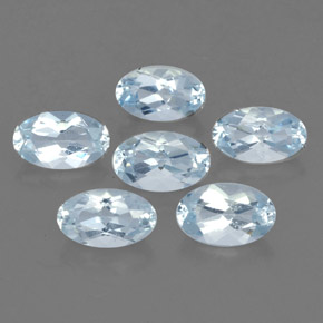  ct natürliche blauer Aquamarin-Edelsteine, Oval Schliff, VVS-VS