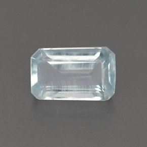 1,07 ctw natürlicher blauer Aquamarin, Smaragdschliff, VS