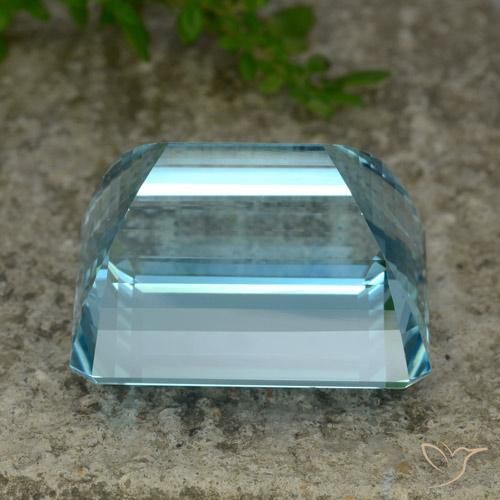 9,17 ctw natürlicher Tiefes Aquablau Aquamarin, Oktagonschliff, VVS