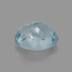 2,75 ctw natürlicher blauer Aquamarin, Oval Schliff, VVS-VS