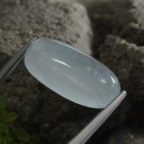 11,69 ctw natürlicher blauer Aquamarin, Oval Schliff, Lichtdurchlässig