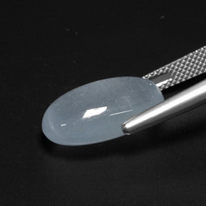9,17 ctw natürlicher hellblau Aquamarin, Oval Schliff, Lichtdurchlässig