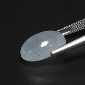 9,17 ctw natürlicher hellblau Aquamarin, Oval Schliff, Lichtdurchlässig
