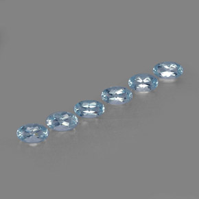  ct natürliche blauer Aquamarin-Edelsteine, Oval Schliff, VVS-VS
