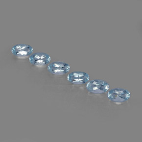  ct natürliche blauer Aquamarin-Edelsteine, Oval Schliff, VVS-VS