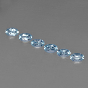  ct natürliche blauer Aquamarin-Edelsteine, Oval Schliff, VVS-VS