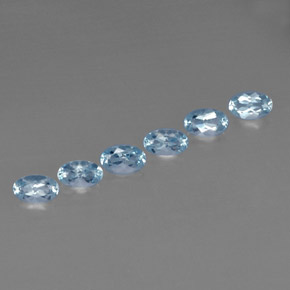  ct natürliche blauer Aquamarin-Edelsteine, Oval Schliff, VVS-VS