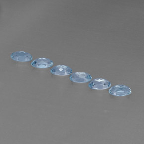  ct natürliche blauer Aquamarin-Edelsteine, Oval Schliff, VVS-VS