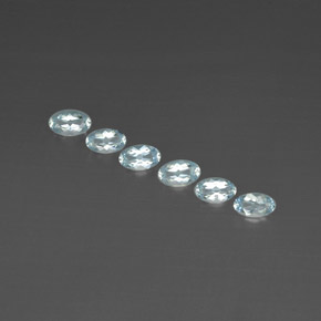  ct natürliche blauer Aquamarin-Edelsteine, Oval Schliff, VVS-VS