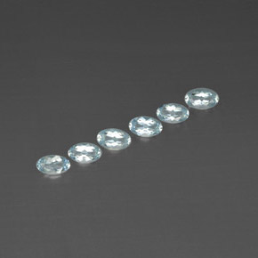  ct natürliche blauer Aquamarin-Edelsteine, Oval Schliff, VVS-VS