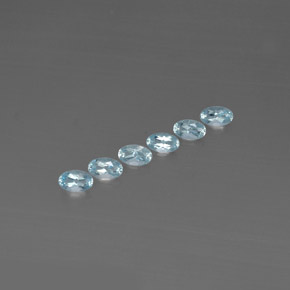  ct natürliche blauer Aquamarin-Edelsteine, Oval Schliff, VVS-VS