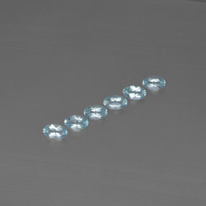  ct natürliche blauer Aquamarin-Edelsteine, Oval Schliff, VVS-VS